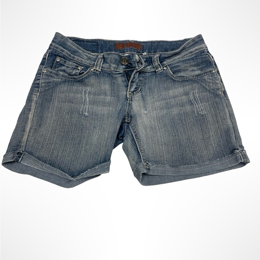 Free culture Denim Blue Women's‎ Shorts size 5